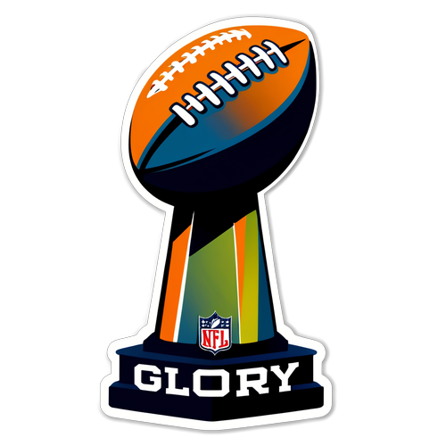 A Minimalist Design Featuring the Super Bowl Trophy