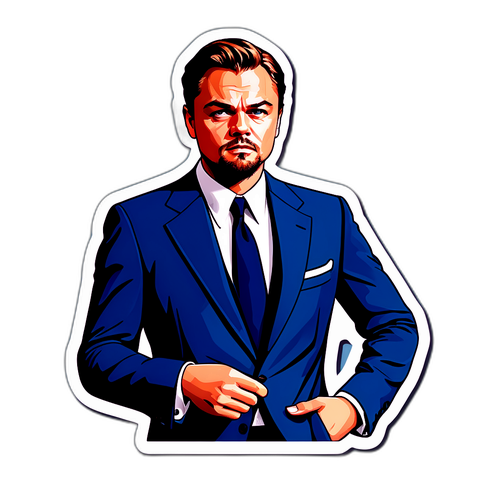 Tyylikäs muotokuva Leonardo DiCapriosta