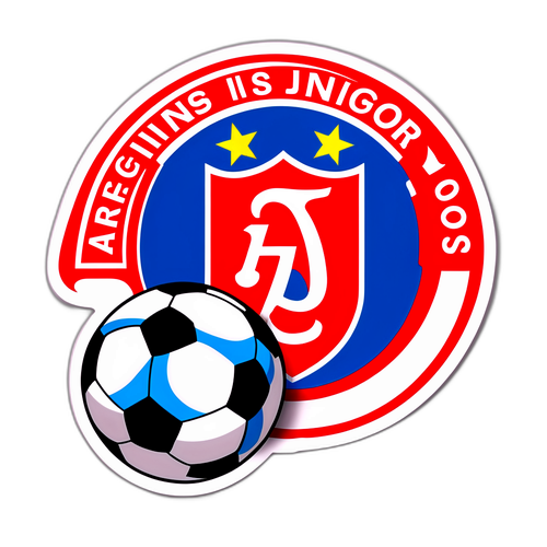 Adesivo do Argentinos Juniors com Elementos Culturais Argentinos