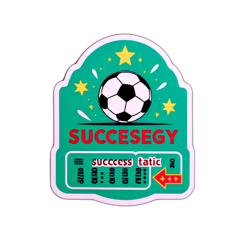 Sticker cu o tactică de fotbal