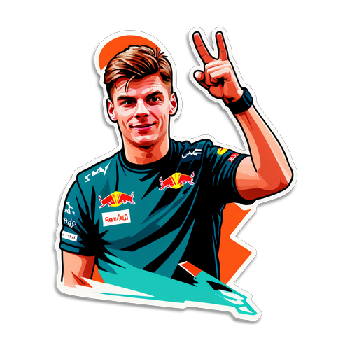 Verstappen Győzelmei: Fedezd Fel a Dinamikus Autóverseny T-Shirt Rajzát!