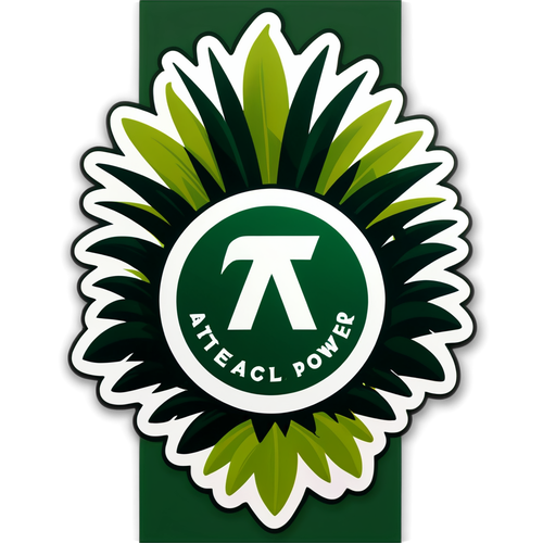 Sticker de Atlético Nacional con Palmera