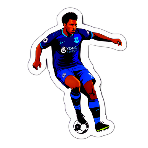 프리미어 리그 스타 선수 실루엣 스티커