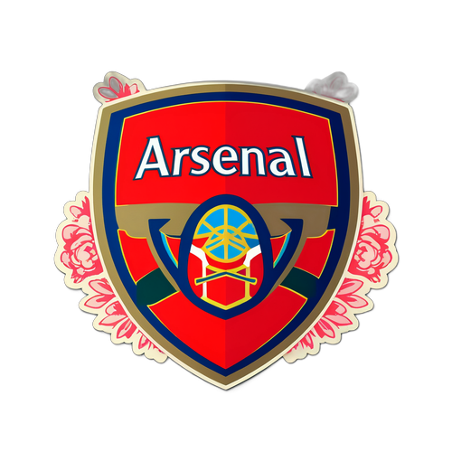 Design vintage al emblemei clubului Arsenal