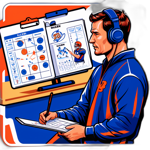 Coach Kalen DeBoer Strategizing