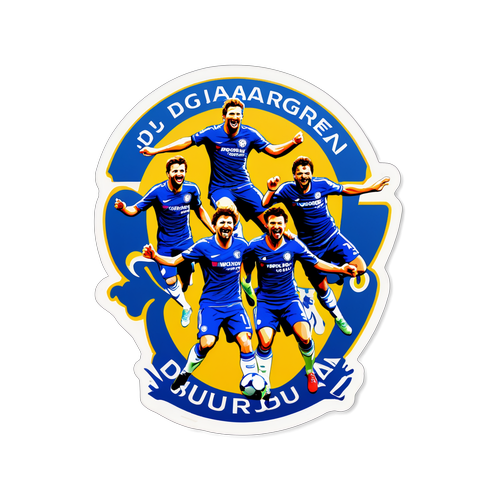 Djurgården - Chelsea, fanit tanssimassa