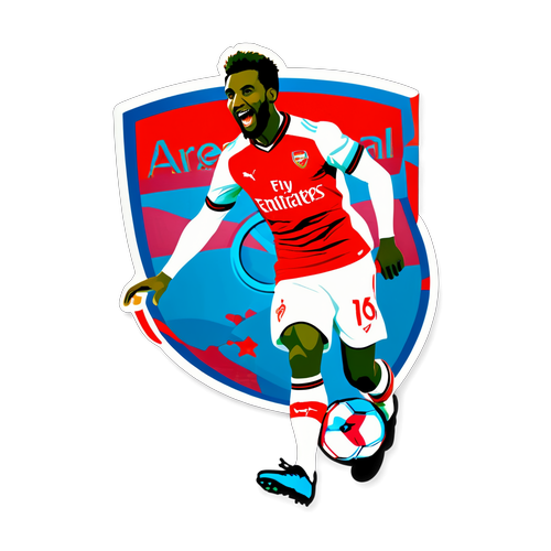 Sticker jubilant pour Arsenal