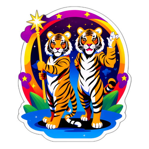Magisk Tiger Sticker