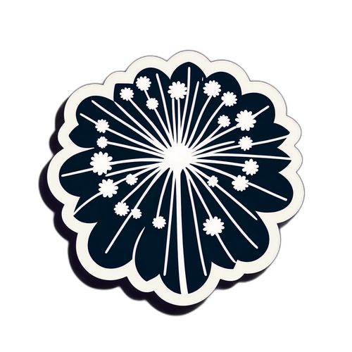 たんぽぽのアイコンと白鳥久美子風のキャラクターを組み合わせたユニークなデザイン