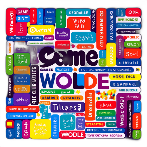Autocollant Coloré sur le Thème de Wordle