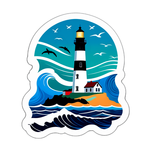 Adesivo del Faro di Montauk