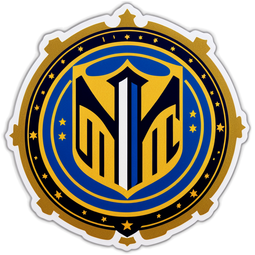 Sticker ya Kizamani ya Alama ya Inter Milan