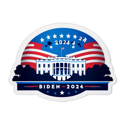 Électrisant : Affichez Votre Soutien à Biden 2024 avec Ce Design Patriote !