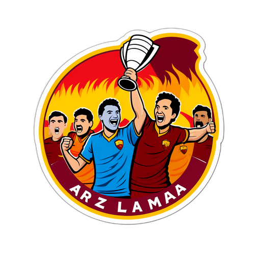 Design samolepky s fanoušky AS Řím a Plzní