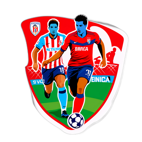 Sticker z Motywem Meczu Atlético CP - Benfica