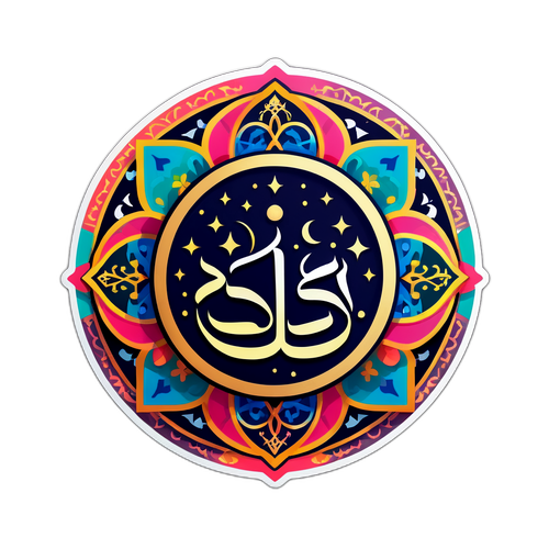 Stiker Waktu Sholat yang Berwarna-warni