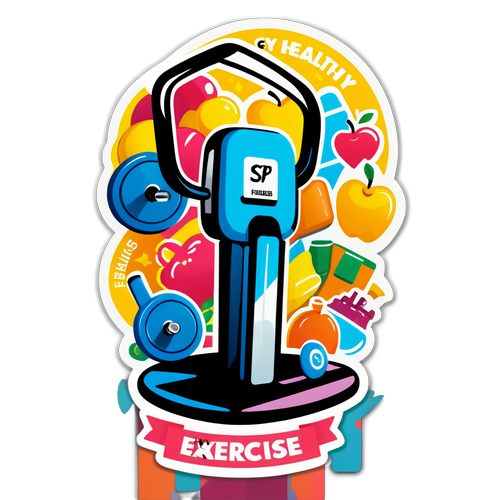 Adesivo Motivacional de Fitness