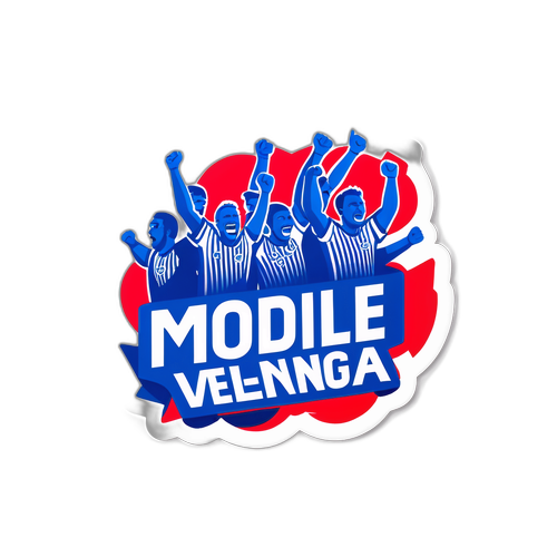Sporty klistremerke av Molde og Vålerenga