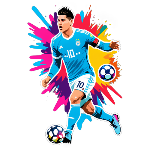 James Rodríguez: Pasión y Color en el Fútbol