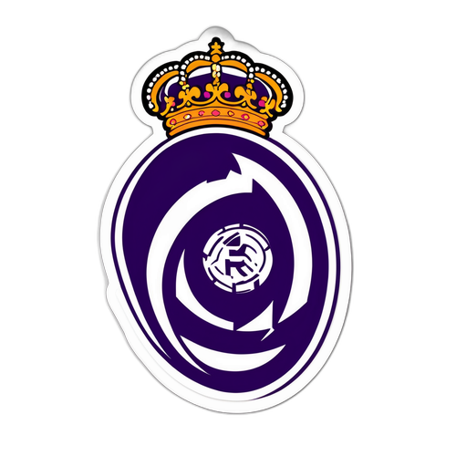 סטיקר קלאסי צעיף 'ריאל מדריד'