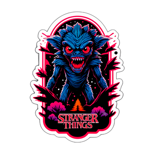 Stranger Things Season 5 Demogorgon Sticker