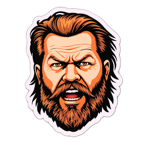 Ryan Hurst Klistermärke med Rolig Fras