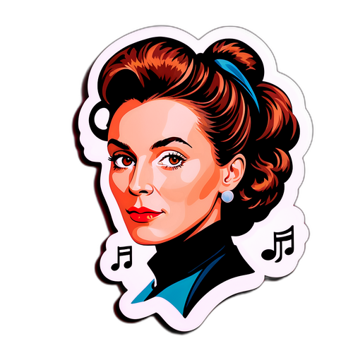 Stylish klistremerke av Céline Bizet