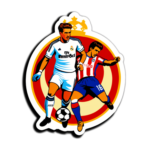 Adesivo Retro Real Madrid vs Atletico Madrid