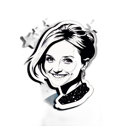 Stilfull silhuett av Cameron Diaz