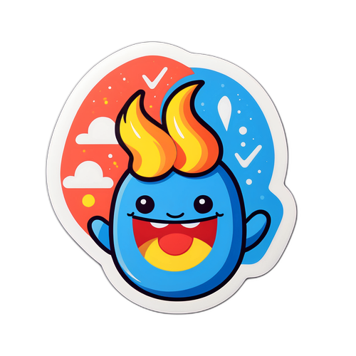 楽しいキャラクターとOKロゴのデザイン