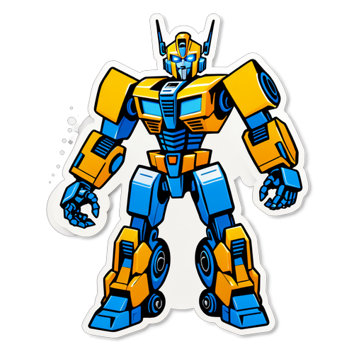 Robot din Transformers care se transformă