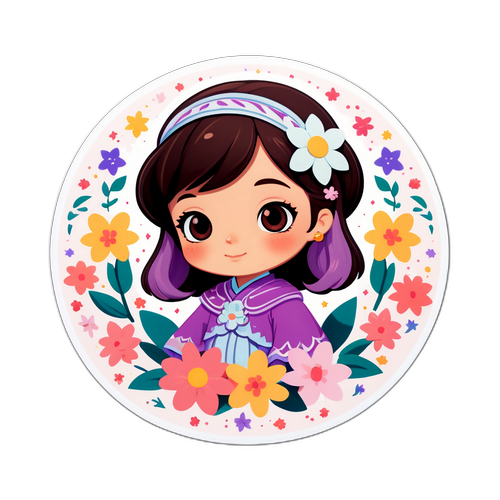 Adesivo Delicado com Personagem de 'Dona de Mim'