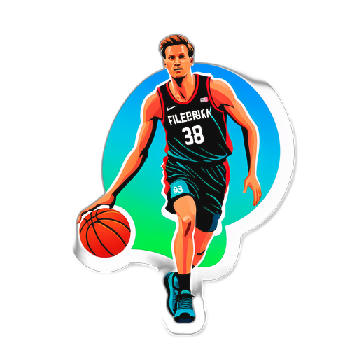 Jens-Frederik Nielsen Basketboll Klistermärke