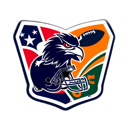 Autocollant NFL avec logos d'équipes emblématiques