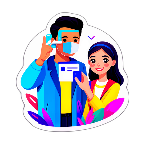 顾客开心使用人脸识别支付