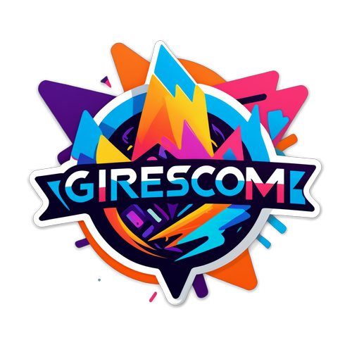 Úžasný design: Sticker s logem Gamescom 2024, který oživí vaši herní vášeň!