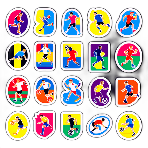 מדבקת ספורט סגנון אולימפי