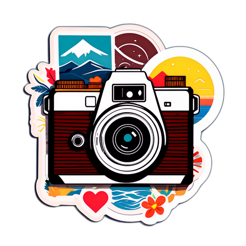Vintage Camera Sticker