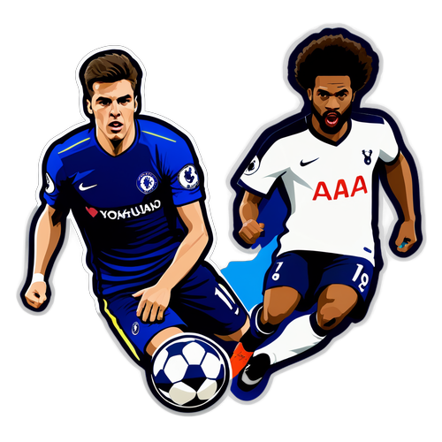 Sticker Persaingan Hebat Tottenham dan Chelsea