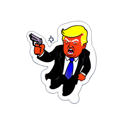 Donald Trump Shooting Sticker