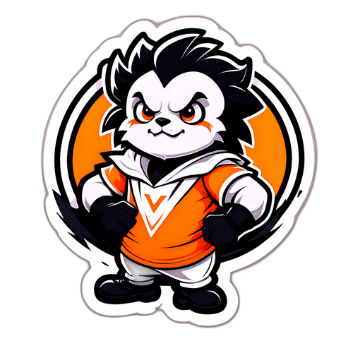 발렌시아의 마스코트 캐릭터 디자인 스티커