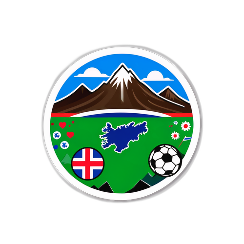 Sticker tematic "Islanda vs Franța"