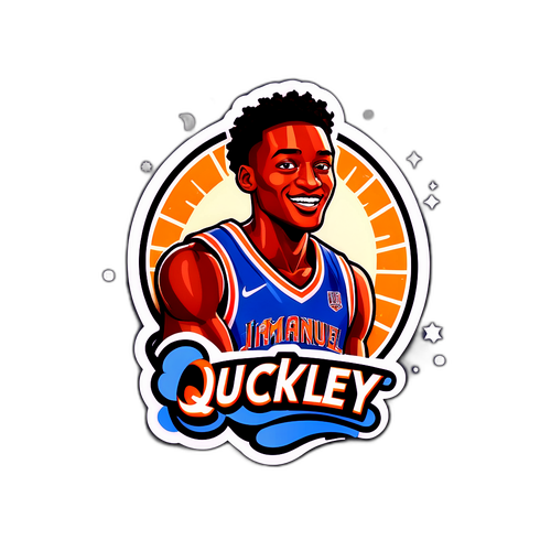 Criação de um adesivo de Immanuel Quickley