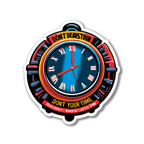 Sticker cu Imaginea Ceasului din 'Final Destination'