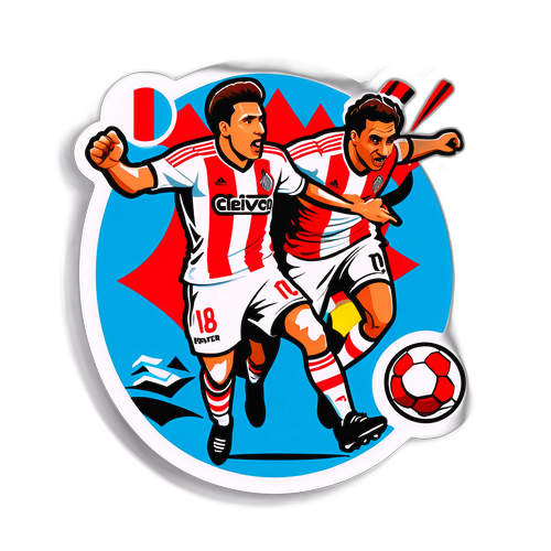 Stiker Momen Epik Pertandingan Instituto vs. River Plate