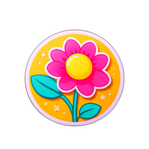 春天的希望：盛开的花朵和温暖的阳光