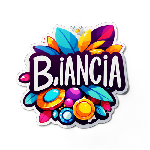 Stylizovaný nápis 'Bianca'