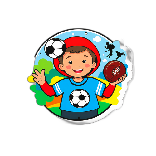 Radost dětí v mateřských školkách s fotbalovým motivem