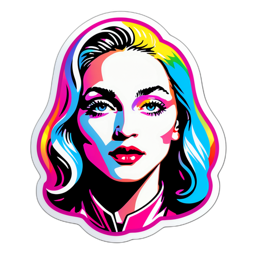 Madonna stylizowana jako ikona pop