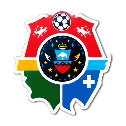 Symbolische Darstellung der Bundesliga mit Stadionmix und erfolgreichen Team-Logos